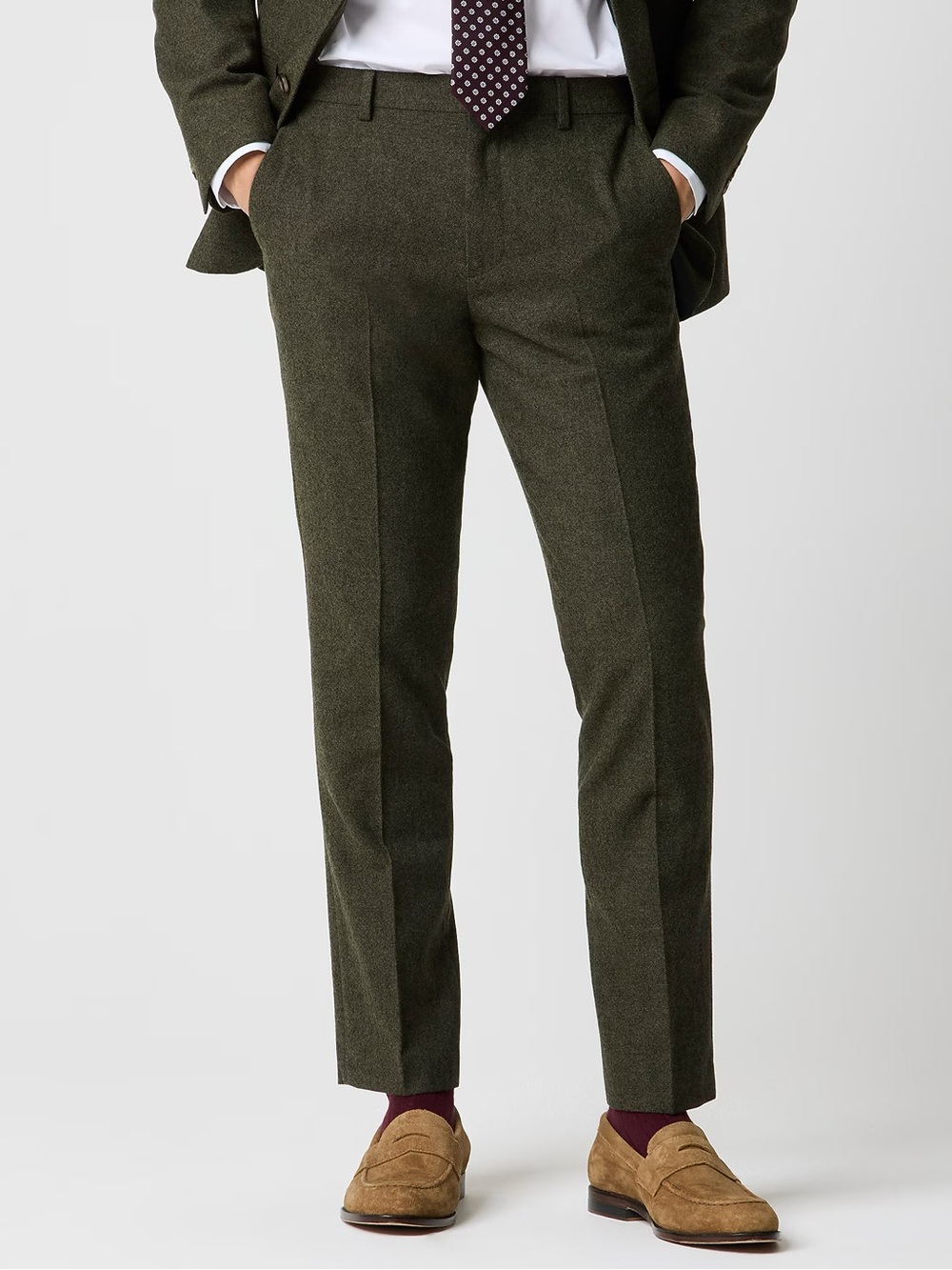J Crew Thompson Slim Fit Donegal Wool Blend suit PANTS